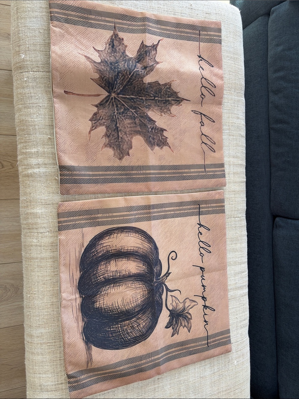 Autumn Pumpkin & Leaf Decorative pillowcases new